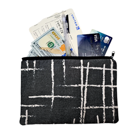 10% OFF - SOBRE LONA - PINCELADA FONDO NEGRO